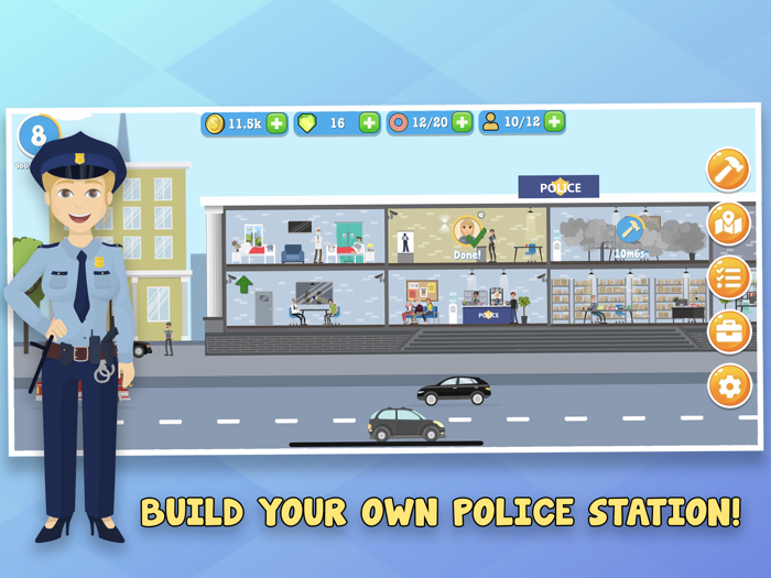 Police Inc Tycoon sim game