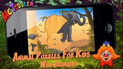 子供や幼児のための動物のパズルは - 野生動物パズルを形成のおすすめ画像3