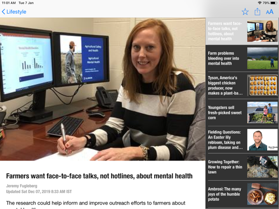 Agweek iPad screenshot 4 - News app