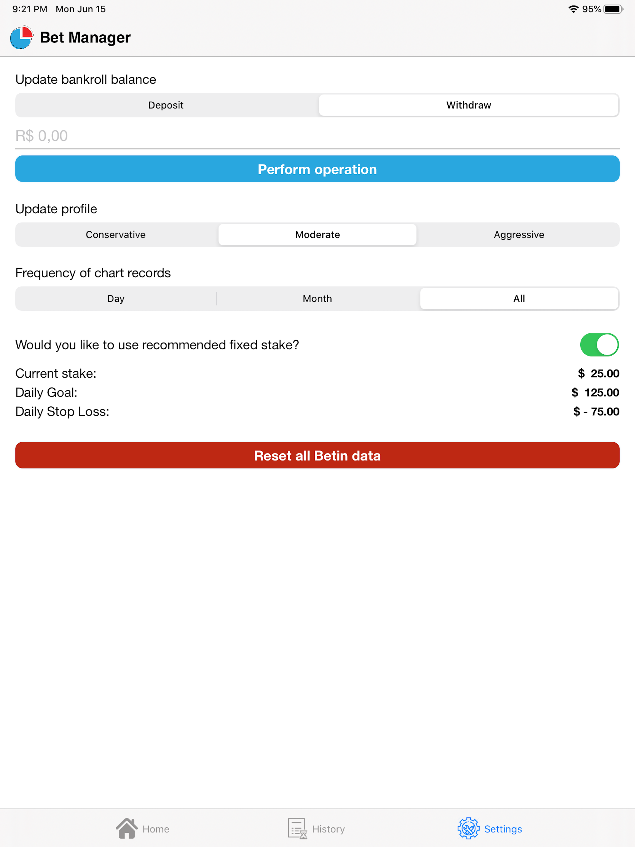 Bet Manager