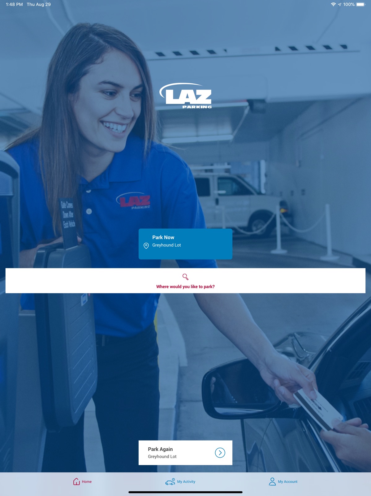 LAZ Parking ipad screenshot 1