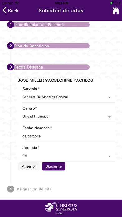 CHRISTUS SINERGIA Screenshot