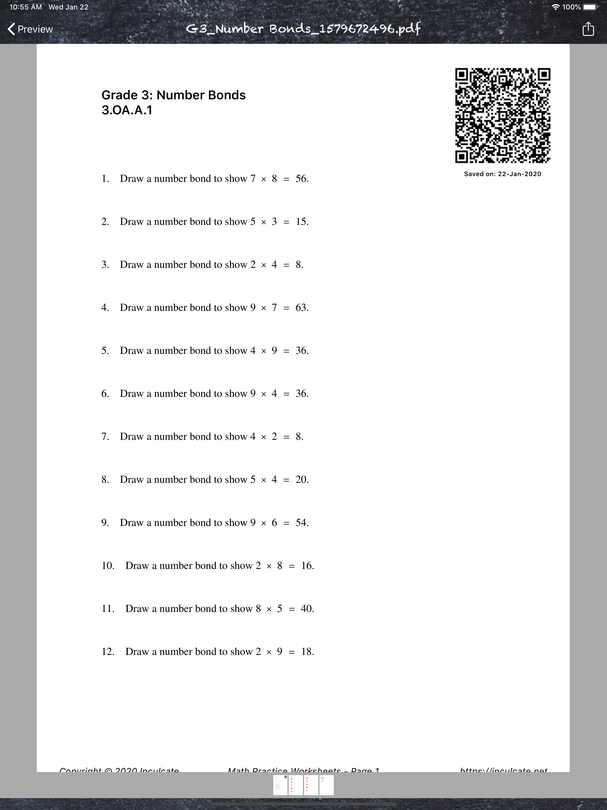 Math Practice Worksheets