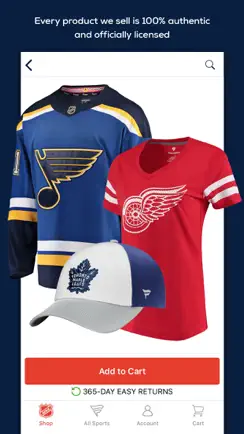 Fanatics NHL Shop iPhone image 2