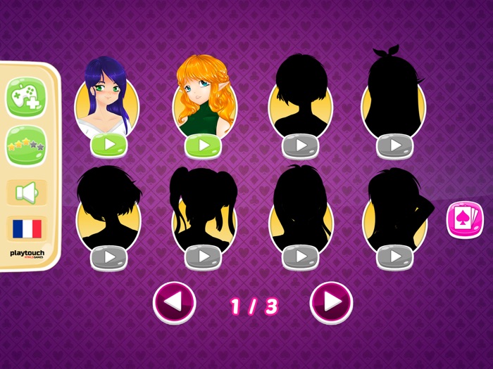 Solitaire Manga Girls