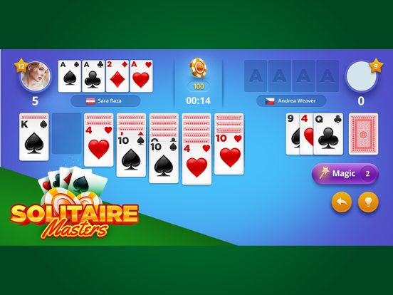 Solitaire Masters iPad screenshot