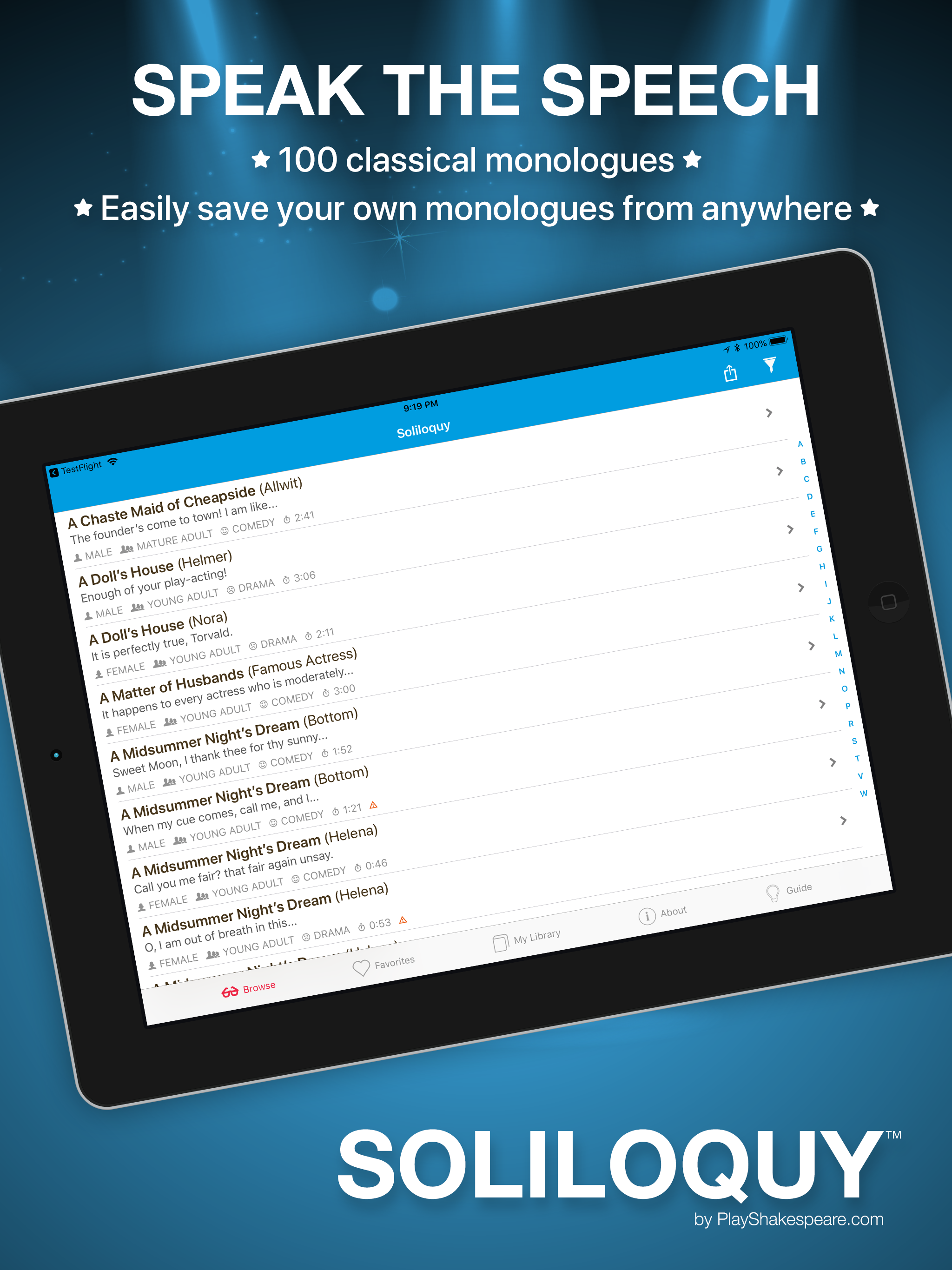 Soliloquy: Classic Monologues