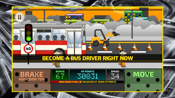 City Bus Driving Simulator 2D
