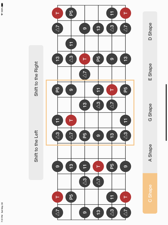 Learn Guitar Scale iPad screenshot 4 - Music app