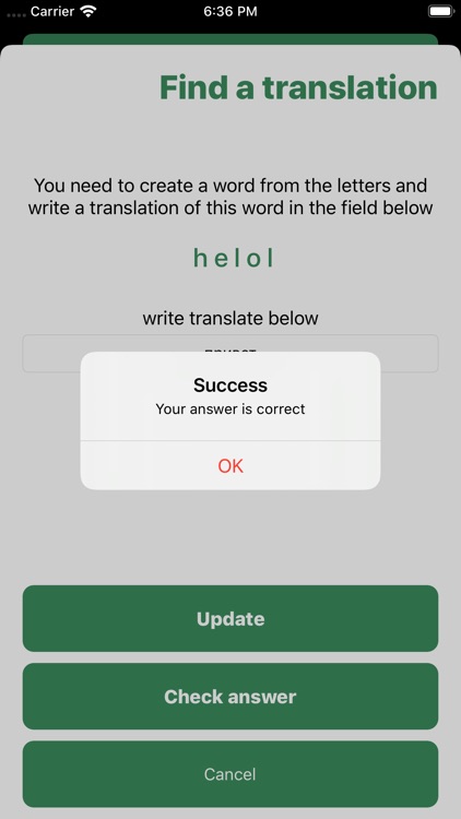 FindATranslationOfShuffledWord screenshot-4