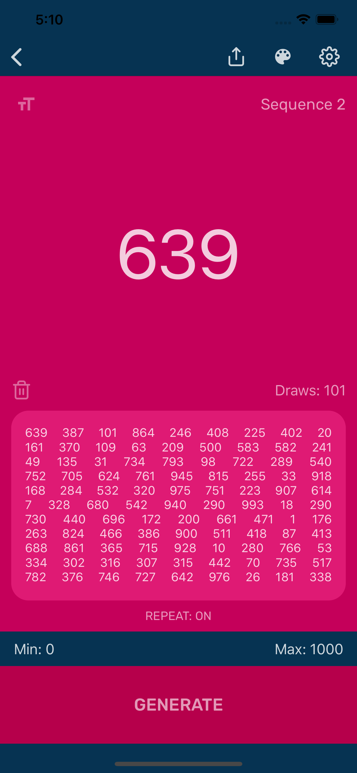 Random Number Generator App screenshot 6