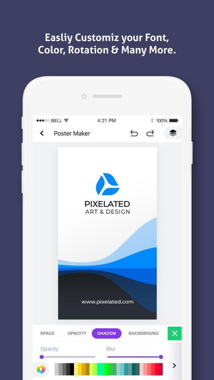 Business Card Maker E-card screenshot-3