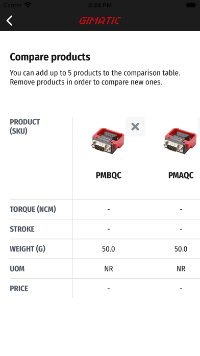 Gimatic App Screenshot