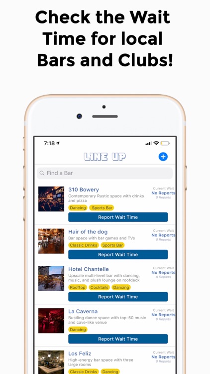 LineUp - Wait Times in NYC