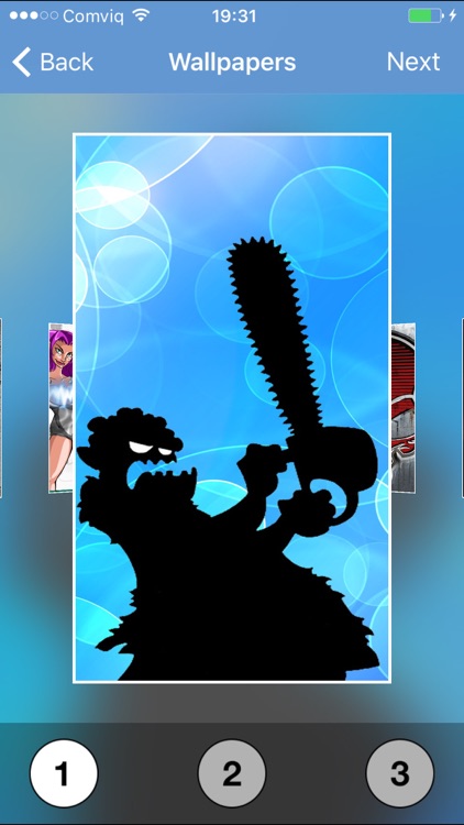 Action screensaver