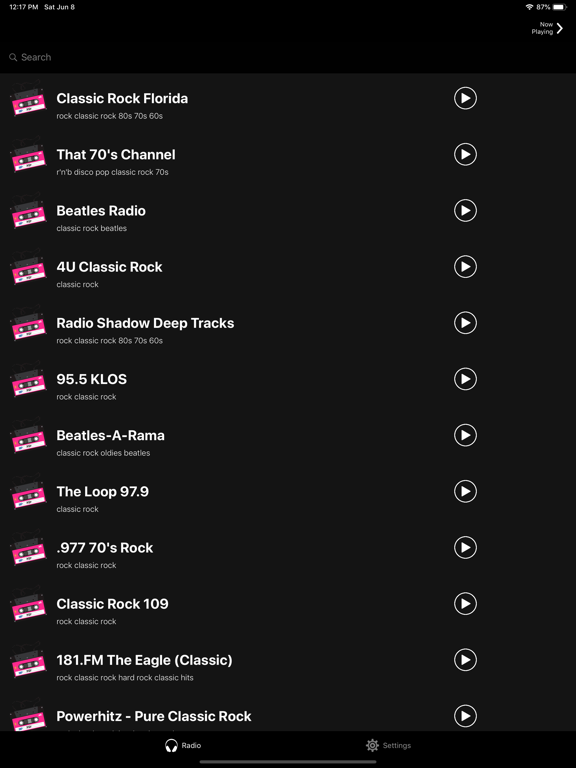 Screenshot #4 pour Classic Rock Music
