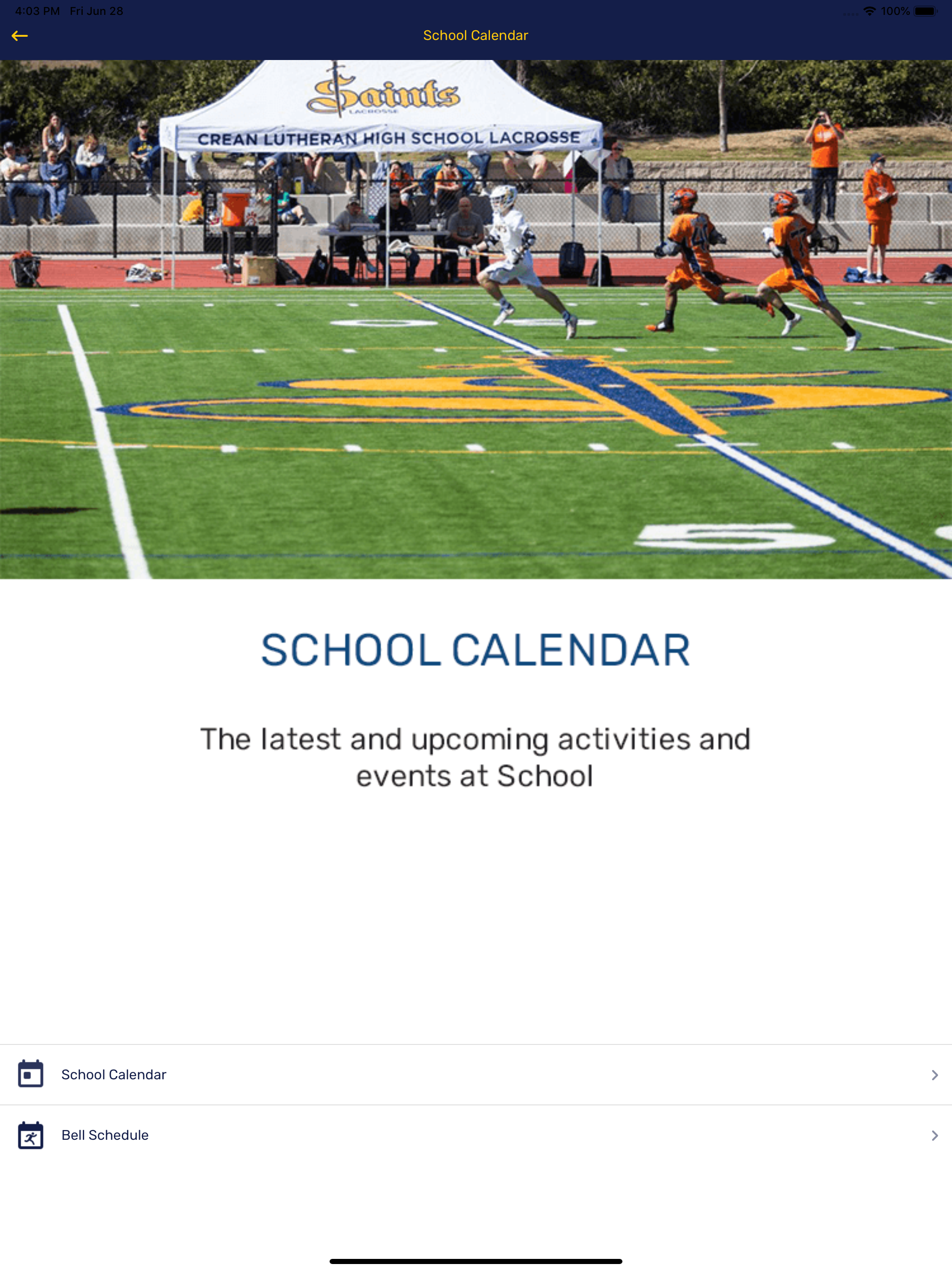 Crean Lutheran High School.
