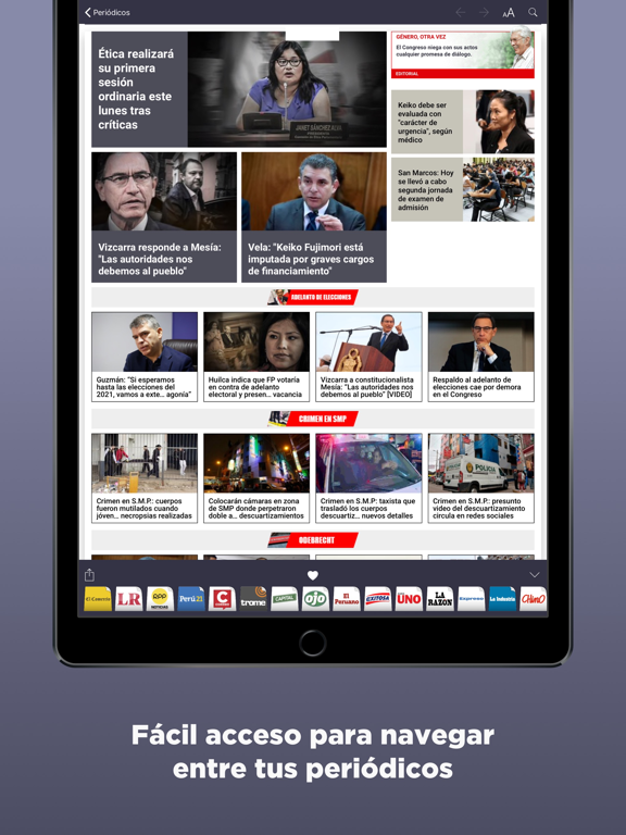 Screenshot #5 pour Periódicos Peruanos