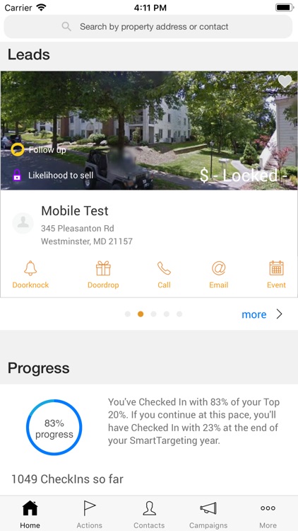 SmartZip CheckIn App