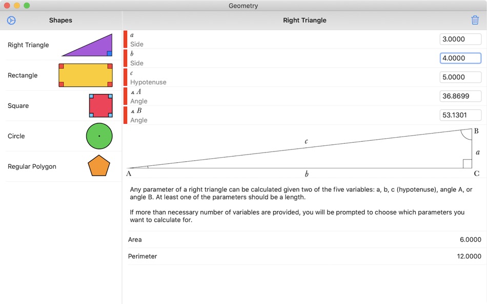 #1. Geometry Calculator+++ (macOS) 由: Dogahe