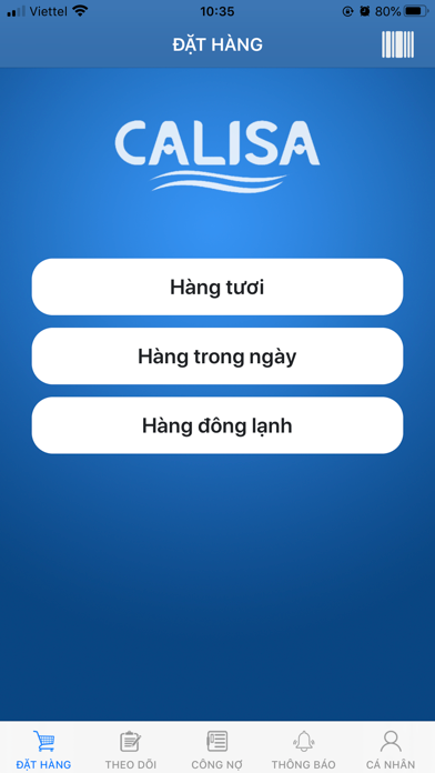 Hải sản Calisa ( Customer ) app screenshot