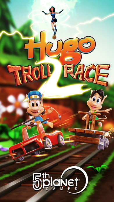 Hugo Troll Race 2: Rail Rushのおすすめ画像1