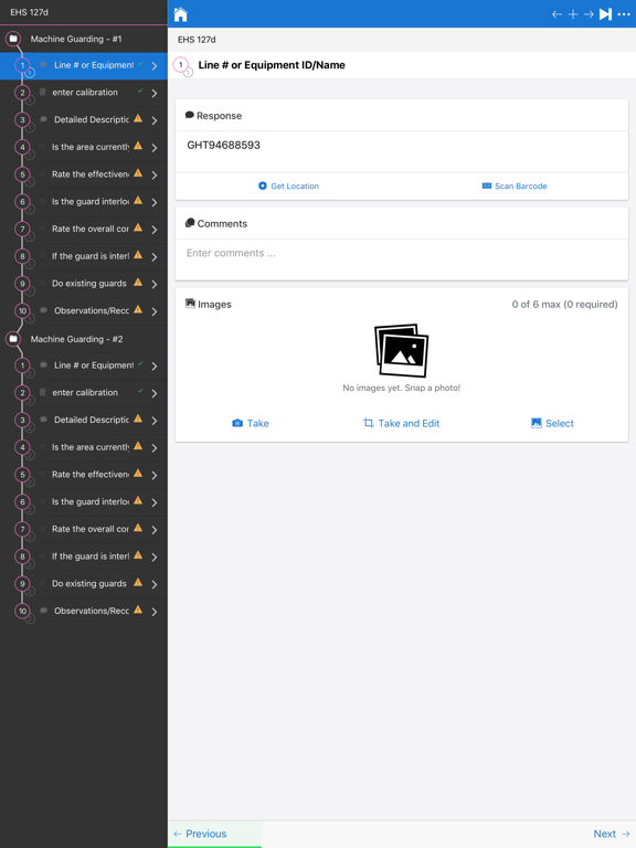 Mobile Inspection iPad screenshot 9 - Productivity app