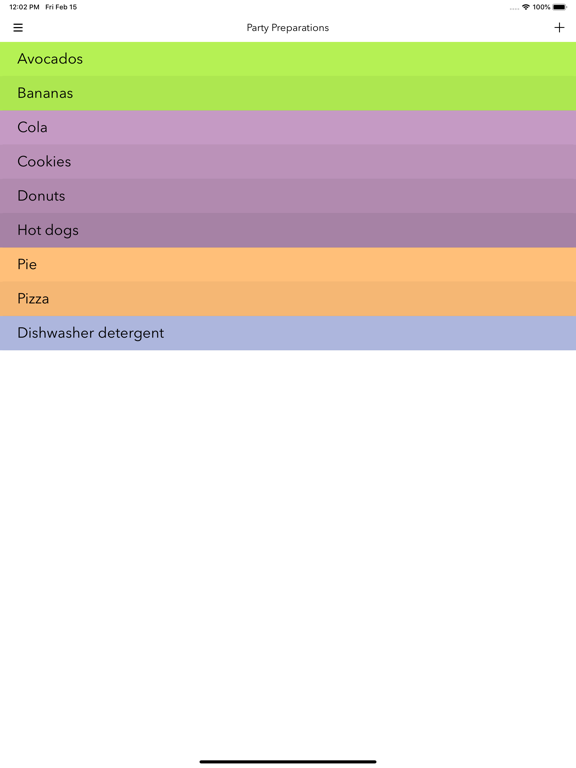 Picky - Grocery Shopping List iPad screenshot