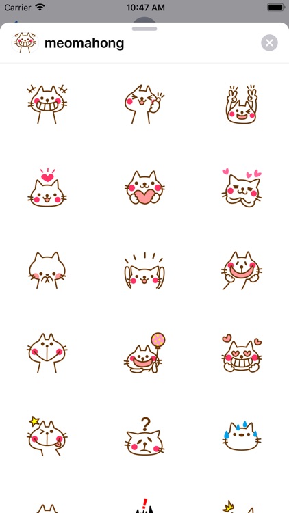 Nhãn Dán Mèo Má Hồng