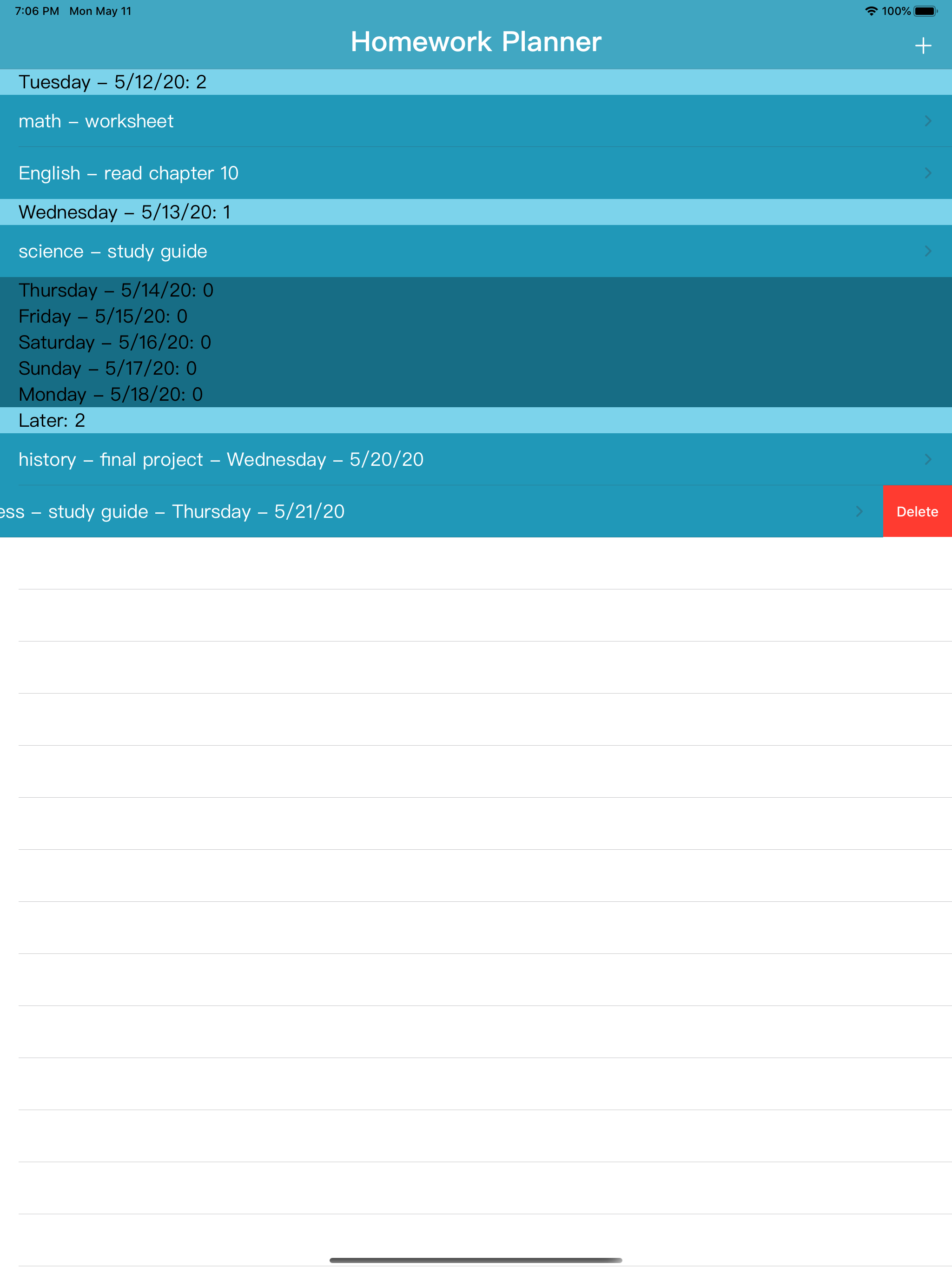 HW Planner