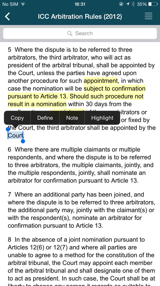 #4. Covington Arbitration Handbook (iOS) 由: Covington & Burling LLP