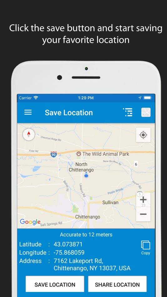Save Location GPS - 5.5 - (iOS)