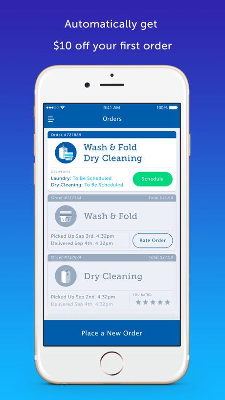FlyCleaners Laundry On-Demand 的 App Store 截图 4