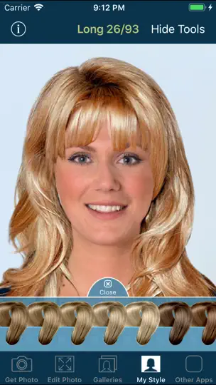 Capture d'écran de Hairstyle Try On PRO sur iPhone 2