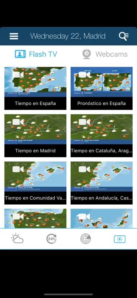 Météo pour l'Espagne