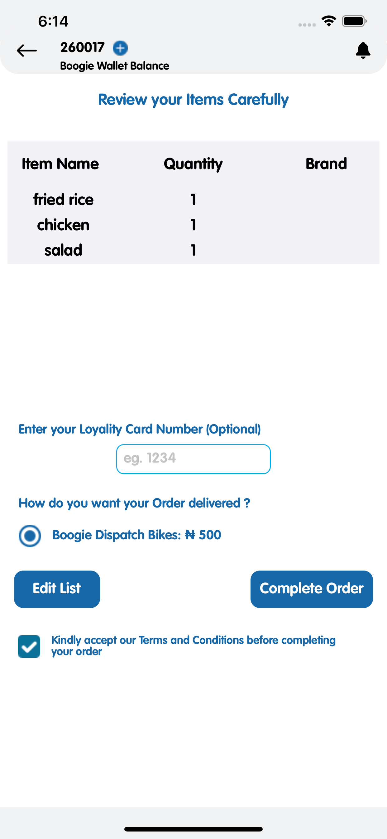 Boogie Shopping App