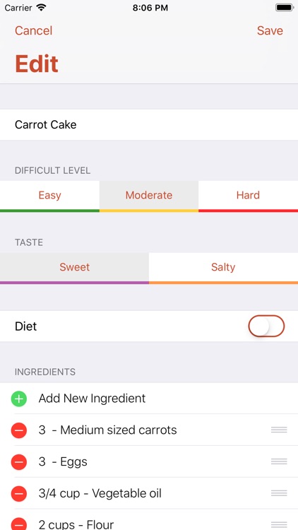 My Recipes - Cookbook