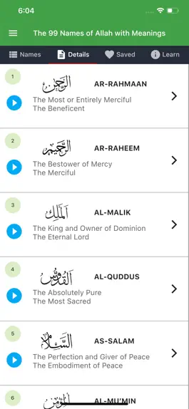 Game screenshot 99 Names of Allah with Meaning hack