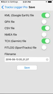 tracks logger pro iphone screenshot 2