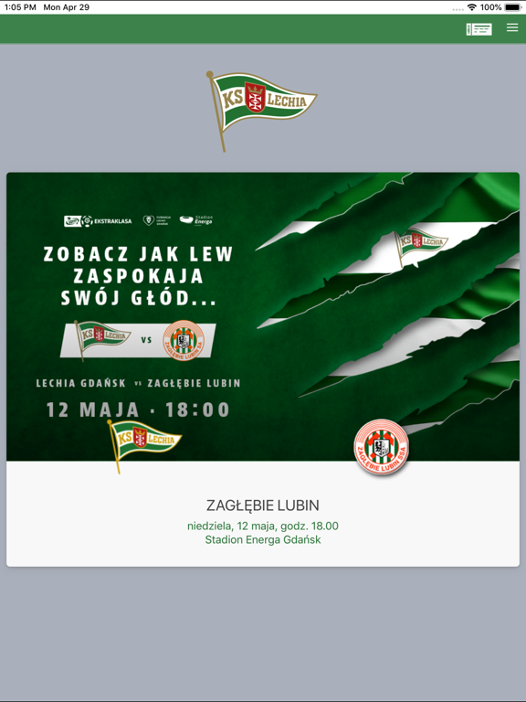 Screenshot #5 pour Bilety Lechia Gdańsk