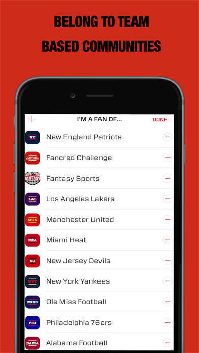 Fancred - Your only sports app Screenshot