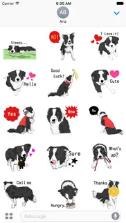 How to cancel & delete border collie dog icon sticker 4