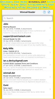 winmail reader lite iphone capturas de pantalla 1
