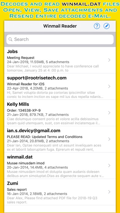 Winmail Reader Lite Screenshot