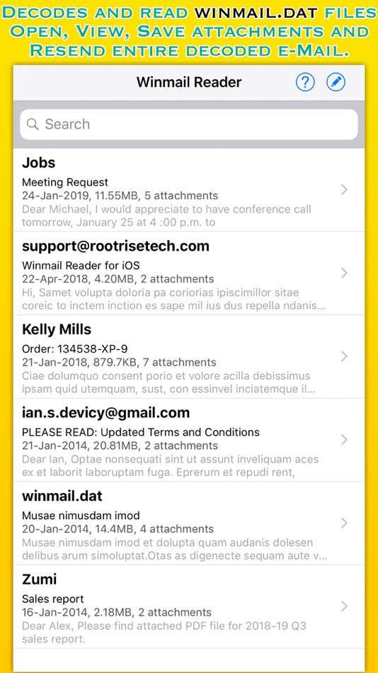 Winmail Reader Lite - 4.1 - (iOS)