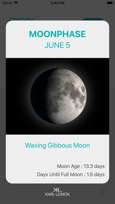 Screenshot #3 pour Moonphase Watch Calendar