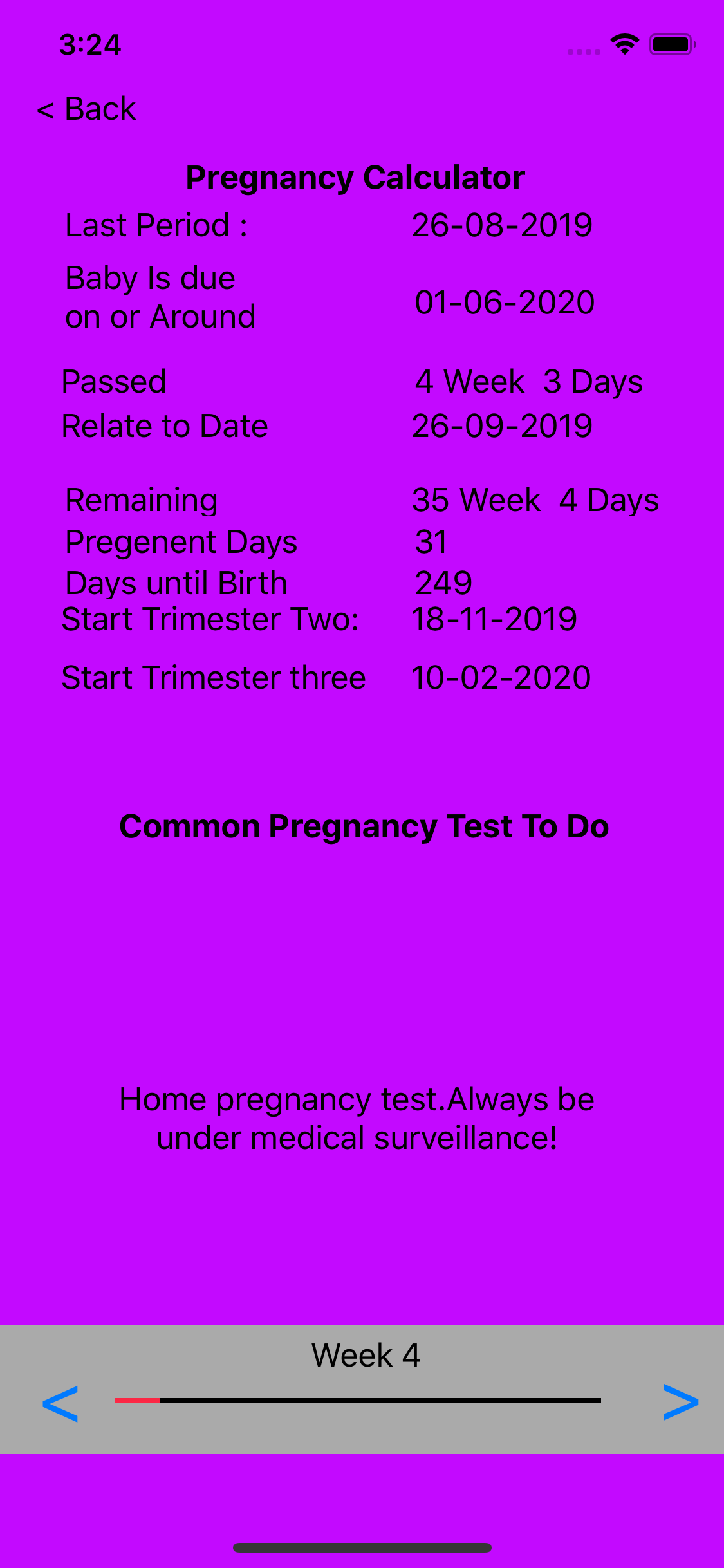 Pregnancy Guide and Calculator screenshot 3