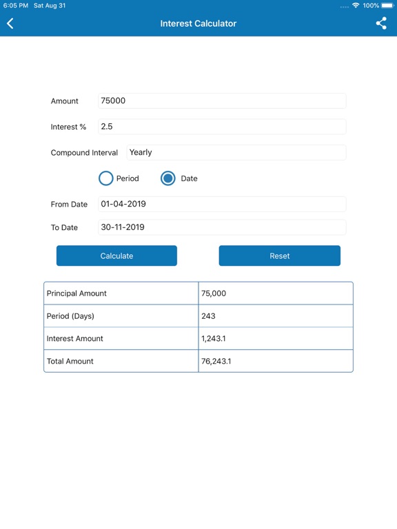 Screenshot #4 pour Interest Calculator & Planner