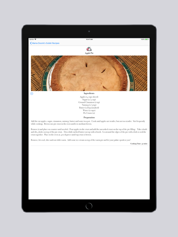 Gullah Recipes iPad screenshot 4 - Food & Drink app