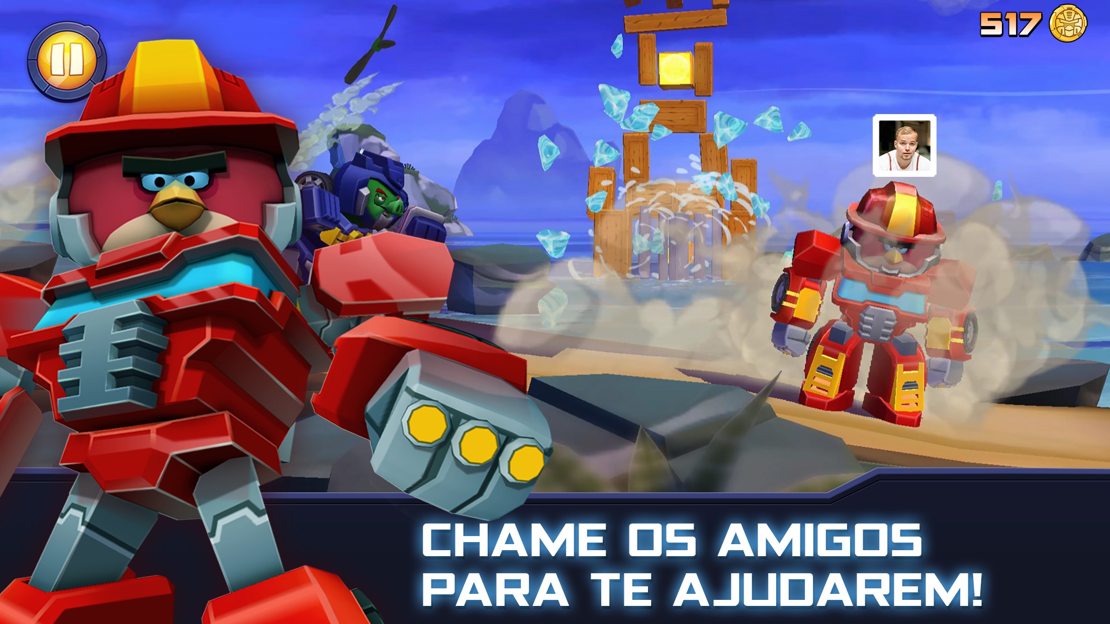 Screenshot do app Angry Birds Transformers